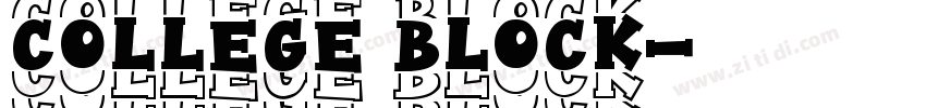 College Block字体转换